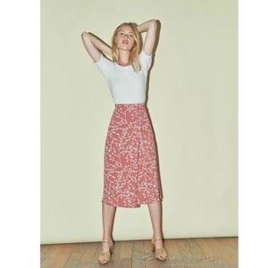 Rouje Gabina wrap tea skirt